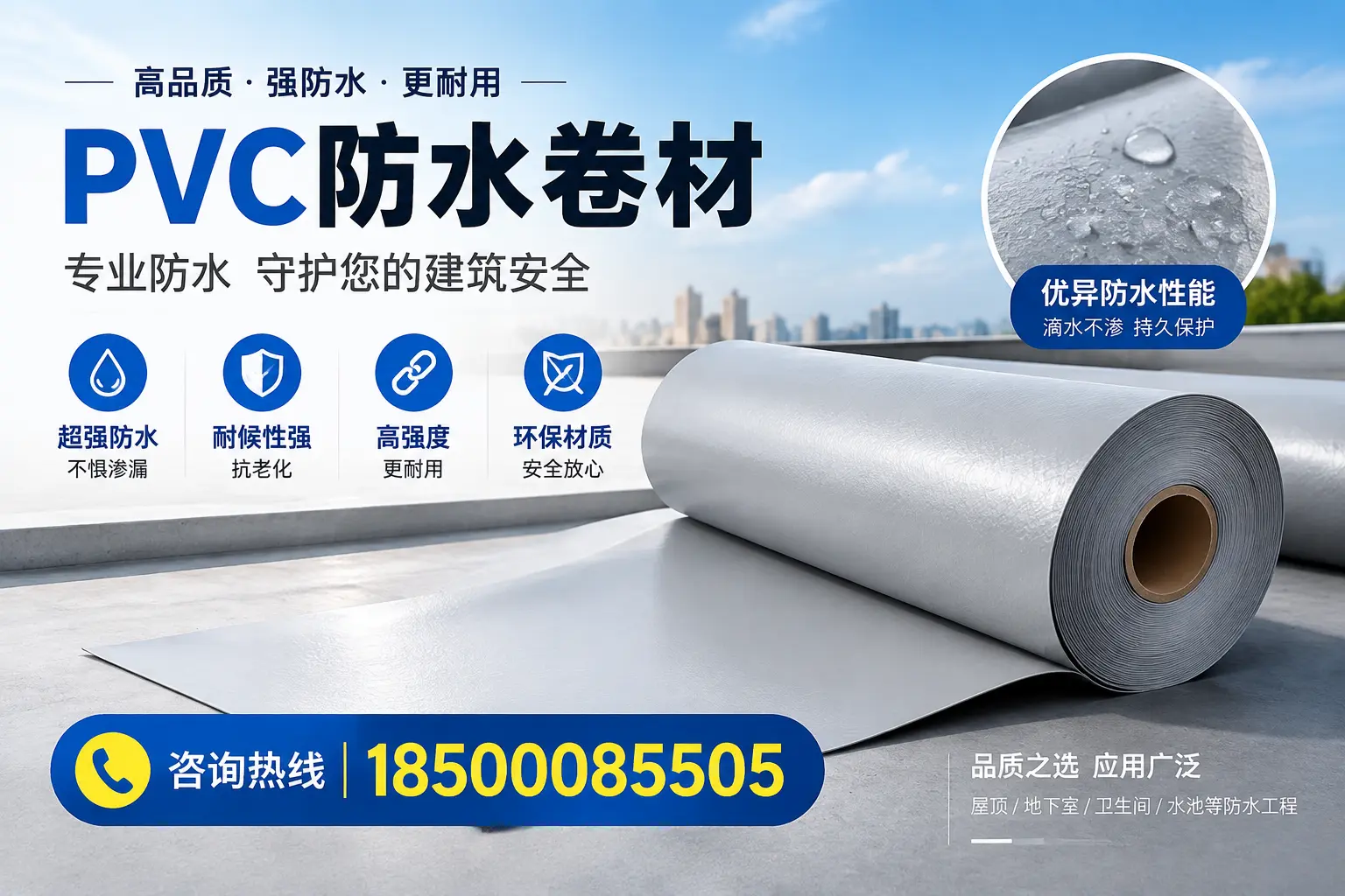 唐山地区pvc防水卷材的市场现状与发展趋势